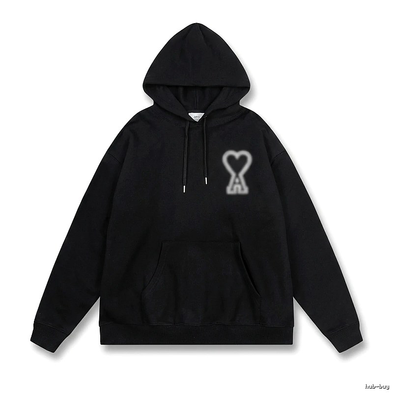 AMI Love Trendy Black Hoodie