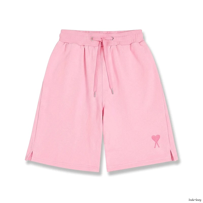 AMI pink shorts in a cute and casual style