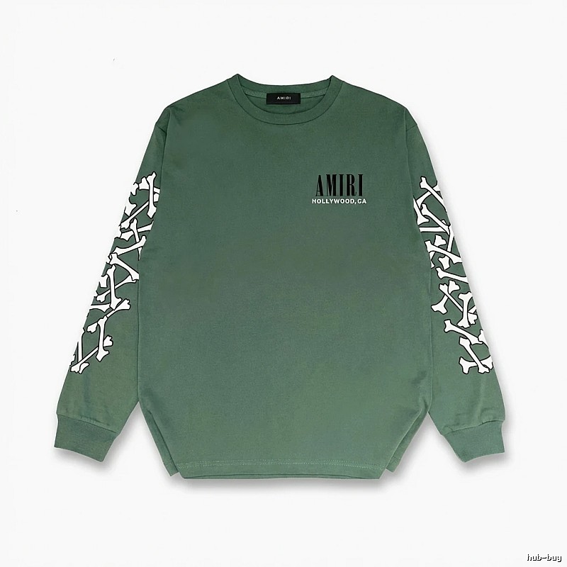 AMIRI Skull Retro Style Green Sweatshirt