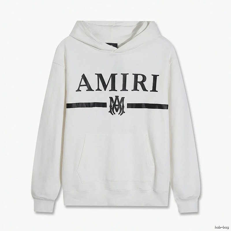 AMIRI Trendy Brand Letter Style White Hoodie