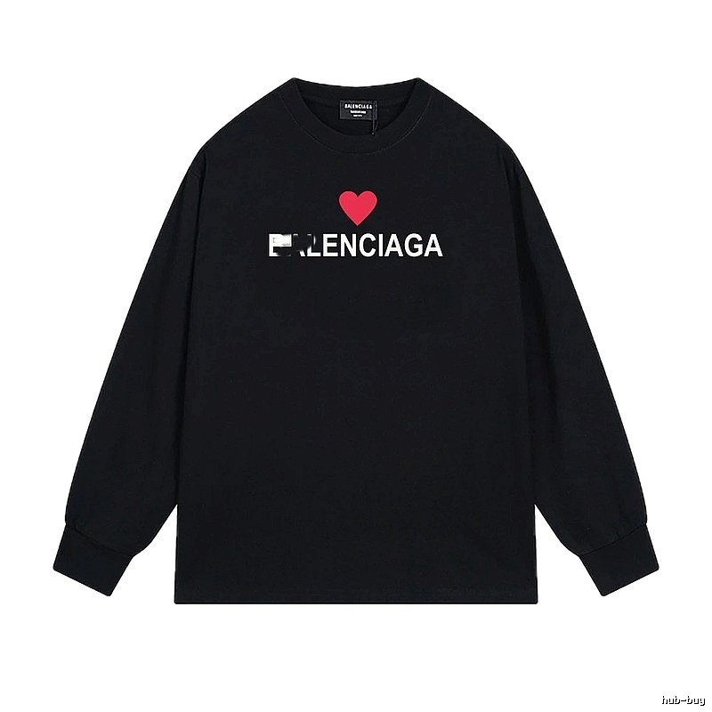 Balenciaga Love Simple Black T-shirt