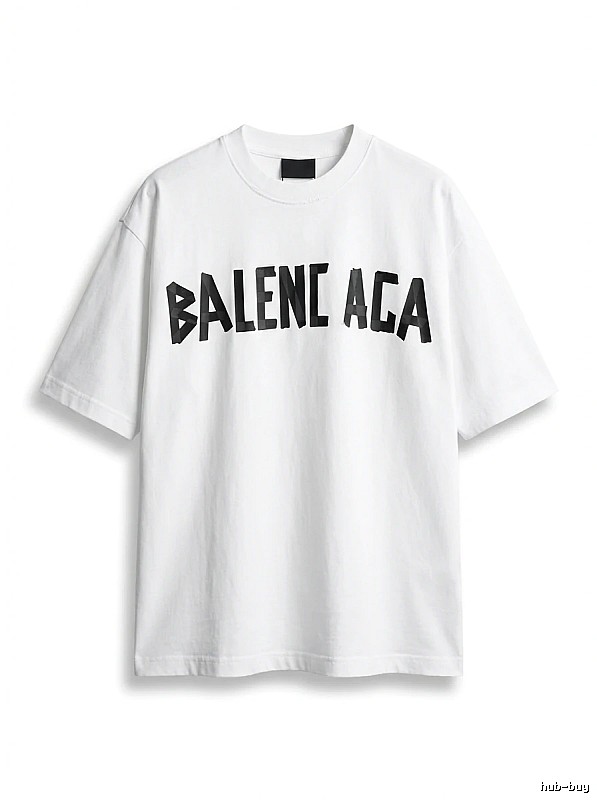 Balenciaga minimalist style white T-shirt