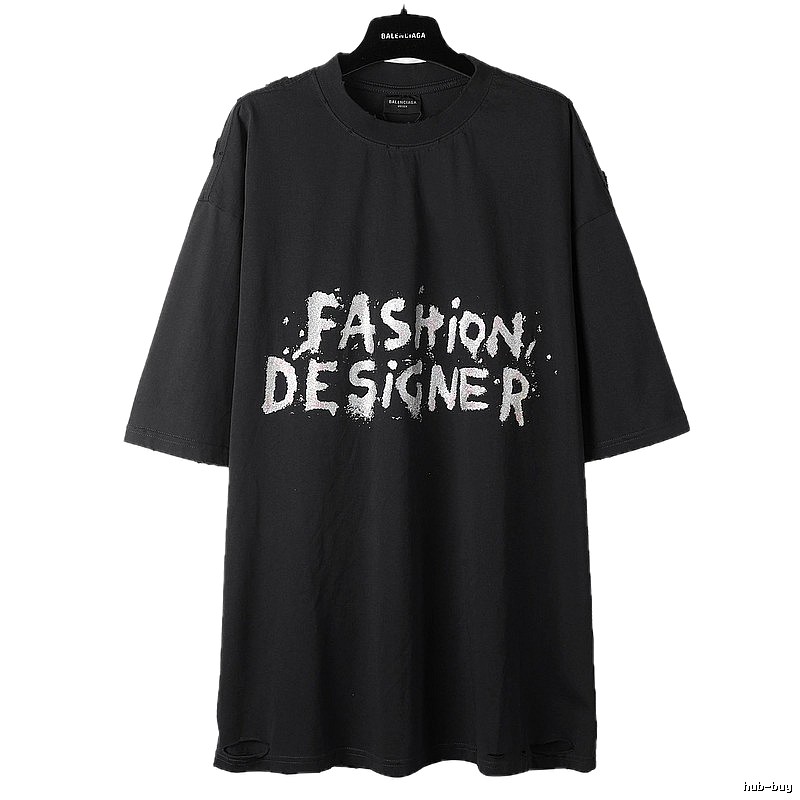 Balenciaga's trendy and cool black T-shirt