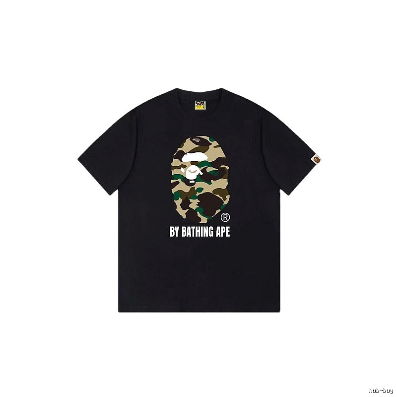 Bape camouflage style black T-shirt