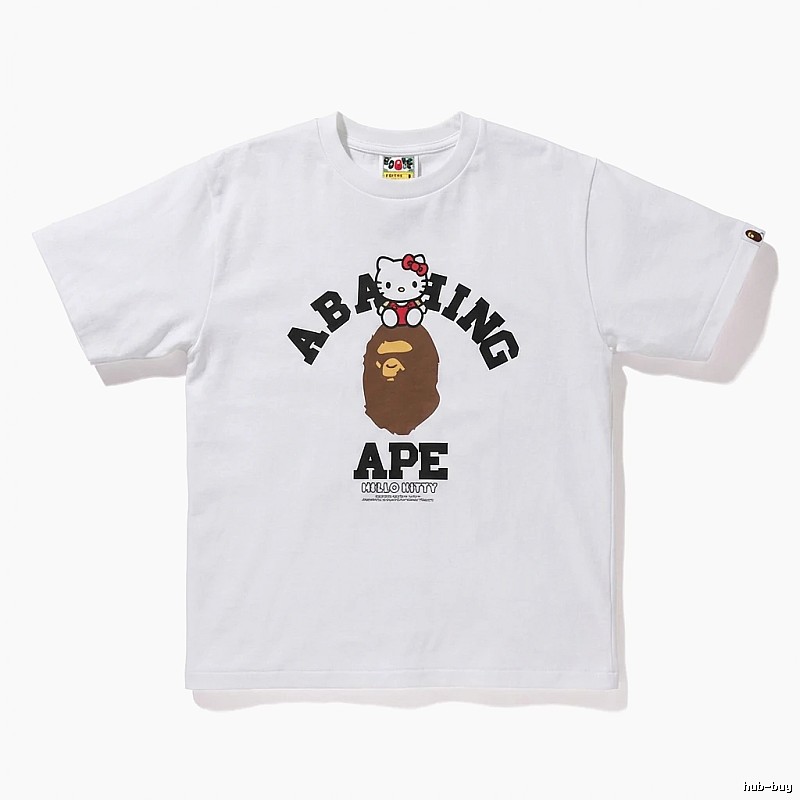 Bape Co-branded Cartoon White T-shirt