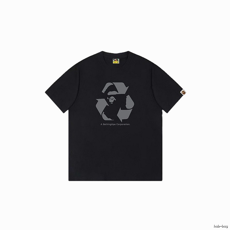 Bape Recycling Series Black Short Sleeve