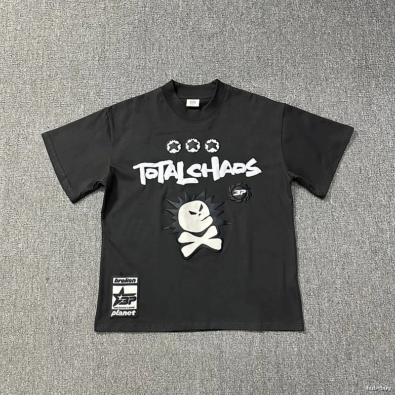 Broken Planet Logo Detail Graphic T-shirt White Cotton Bold with Relaxed Feel