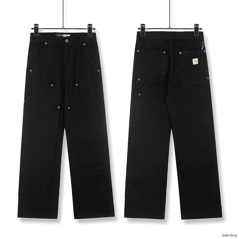 Carhartt workwear style black long trousers