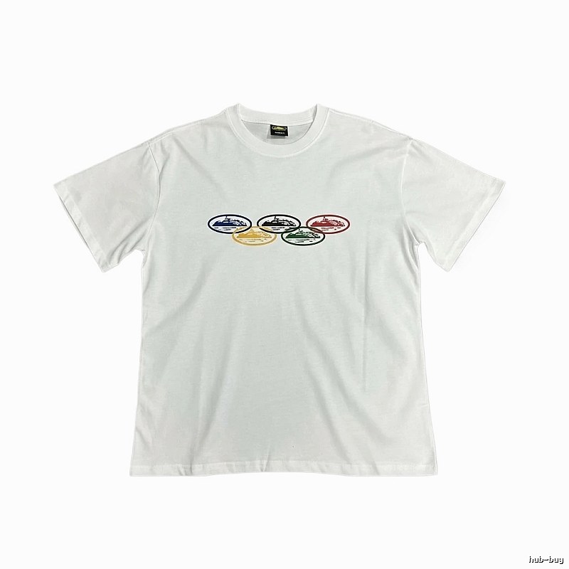 Corteiz Colorful Pattern Casual White T-shirt