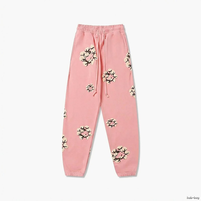 DENIM TEARS Floral Pink Sweatpants