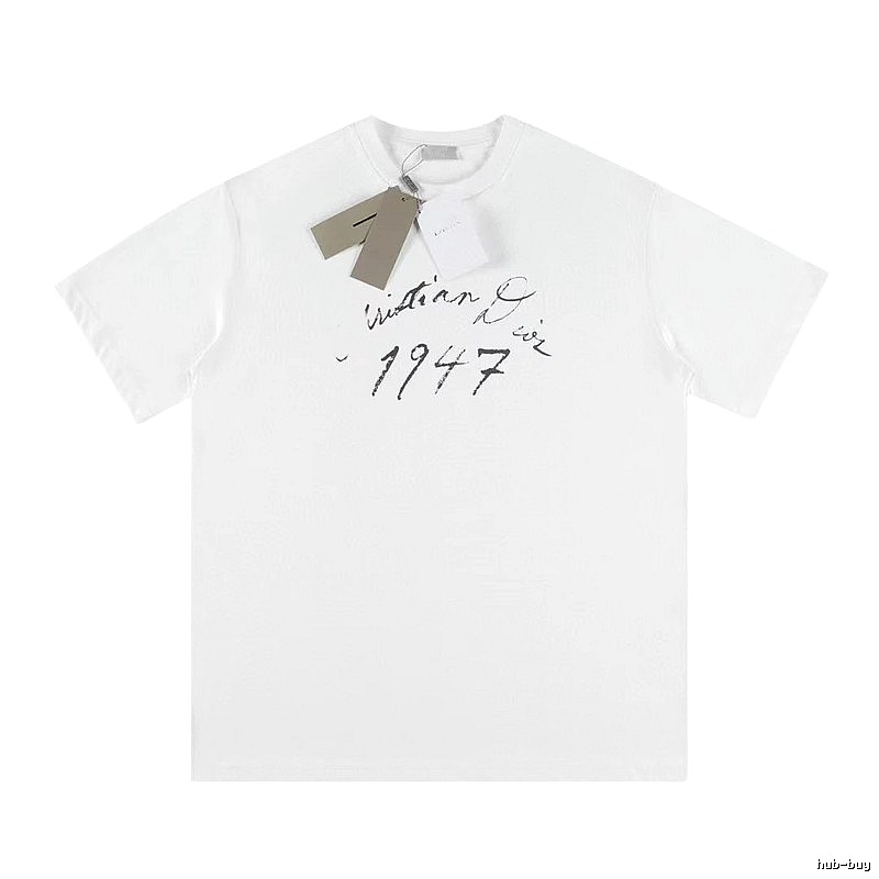 Dior 1947 Collection Minimalist Style White T-Shirt
