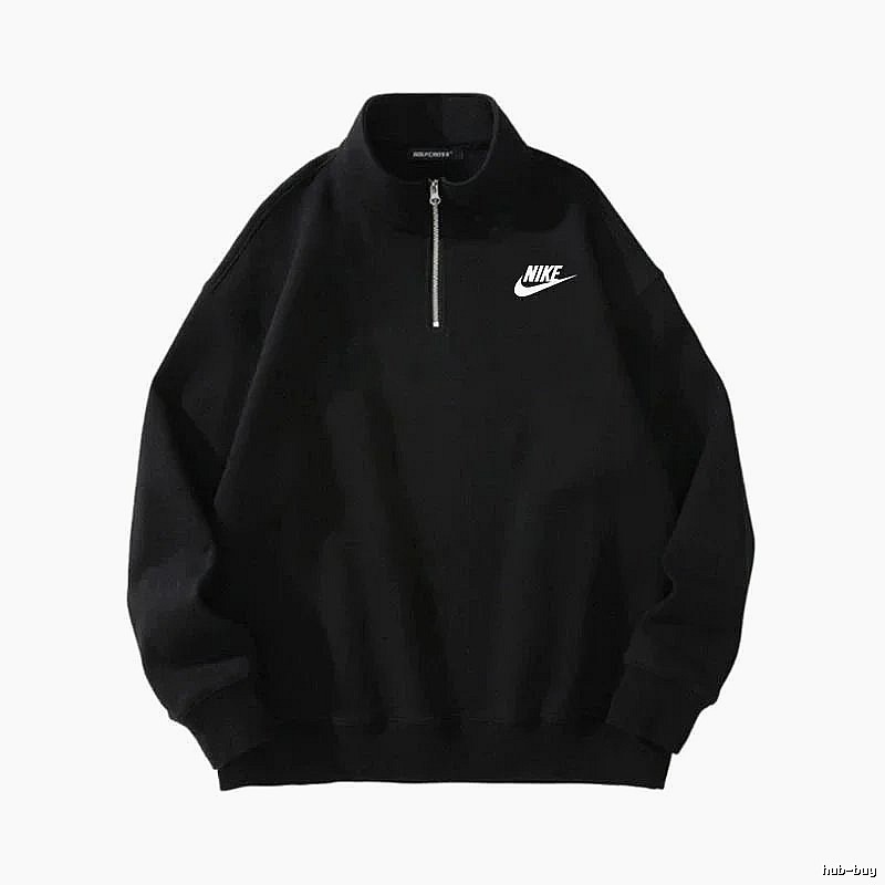 Lacoste Patterned Quarter-zip sweatshirt Black Quarter Zip with Polished Detail