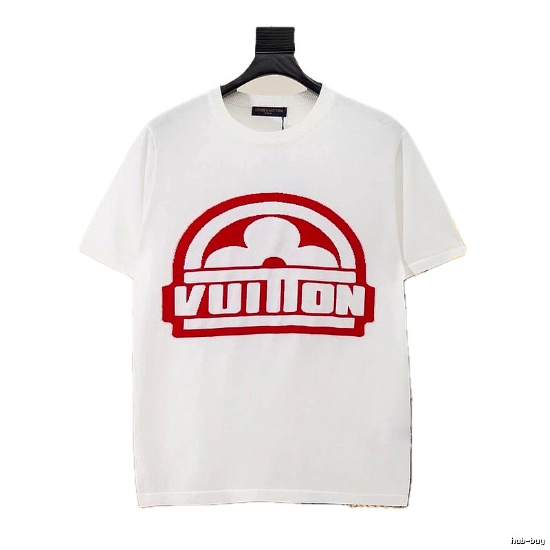 Louis Vuitton classic red and white trendy brand T-shirt