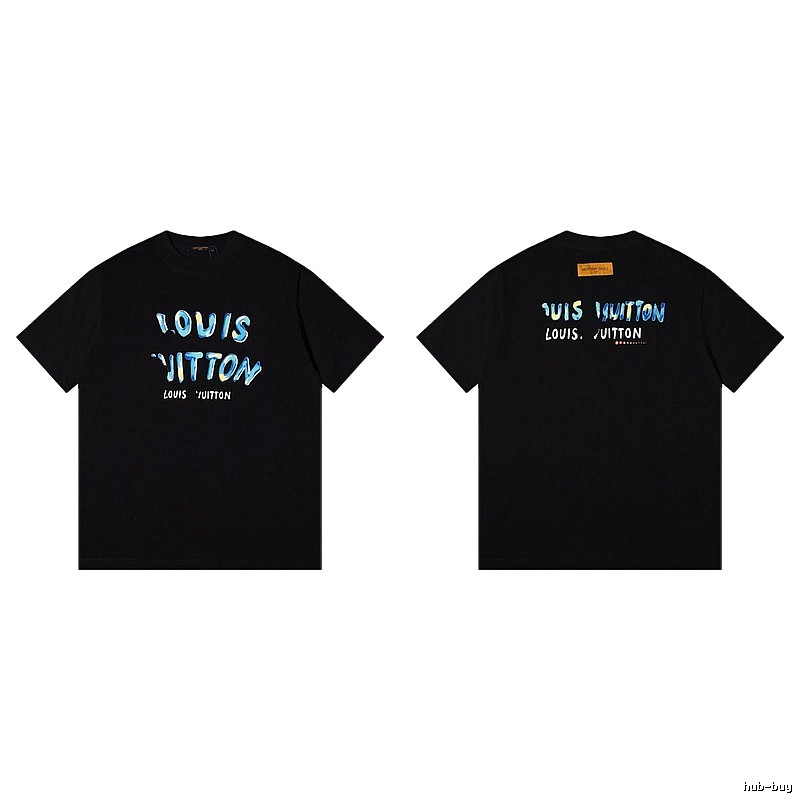 Louis Vuitton Graffiti Trendy Cool Style Black T-shirt