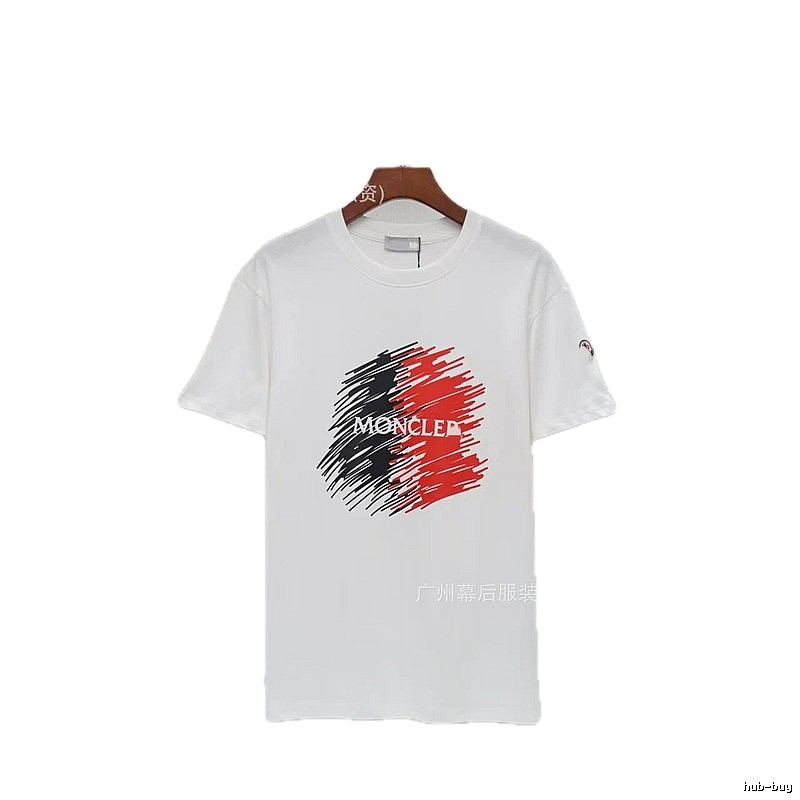 Moncler Graffiti Casual Style White Short-sleeve T-shirt