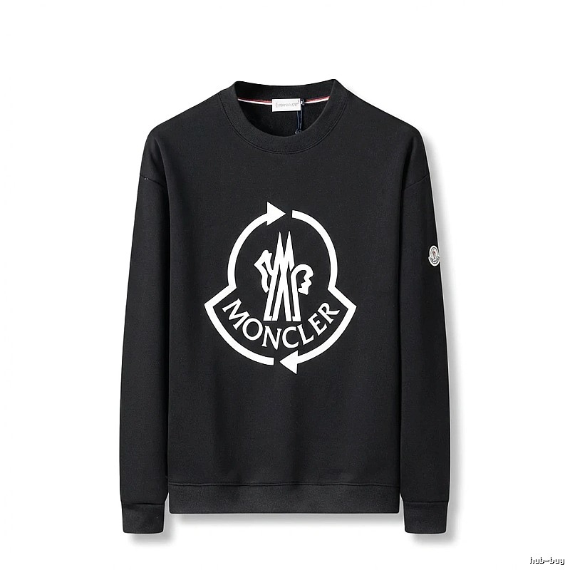 Moncler's classic trendy black sweatshirt
