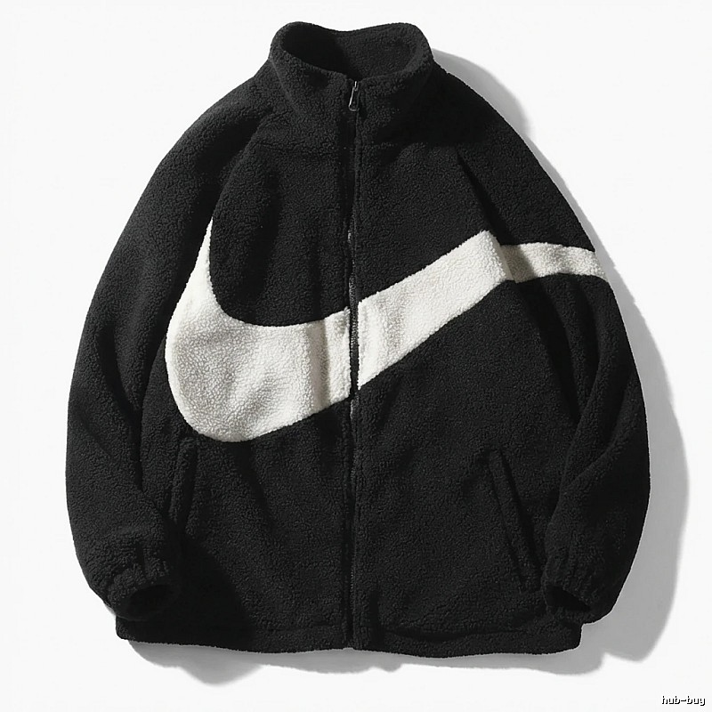 Nike big swoosh trendy black coat