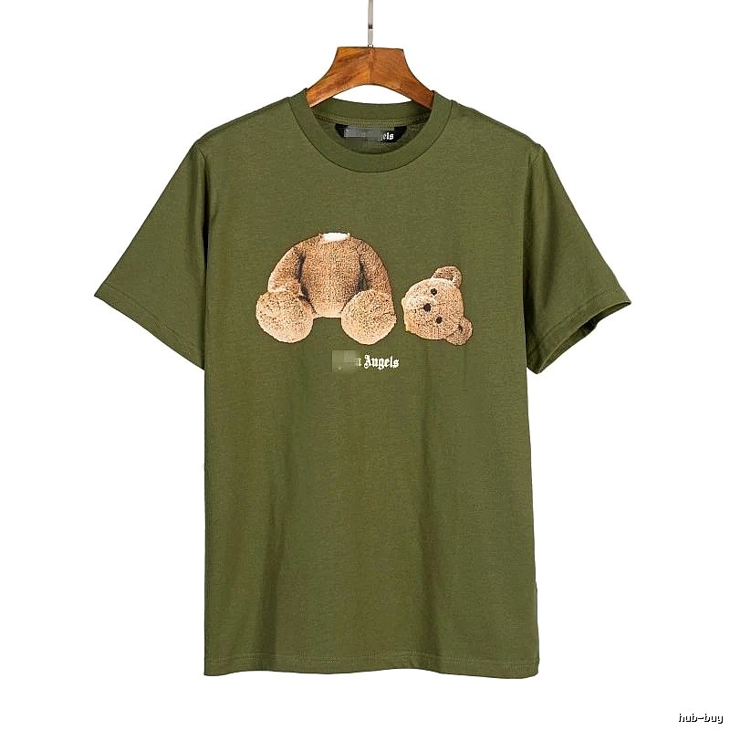 Palm Angels Relaxed Bear graphic T-shirt White Colorful Bear with Versatile Design