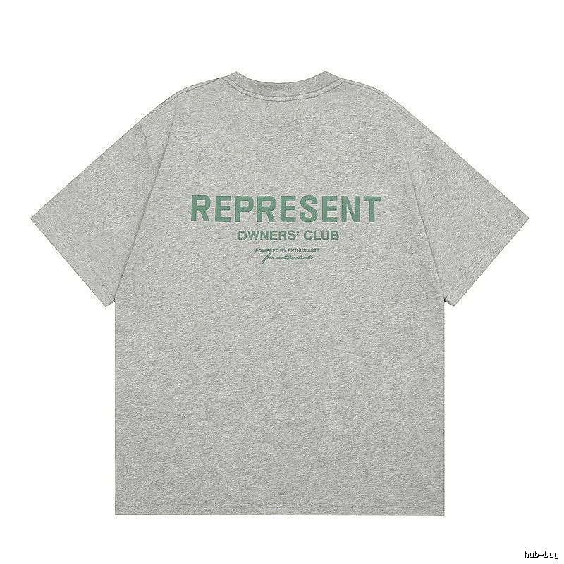 Represent Gray Style 801 Owners Club T-Shirt Casual Layering Logo