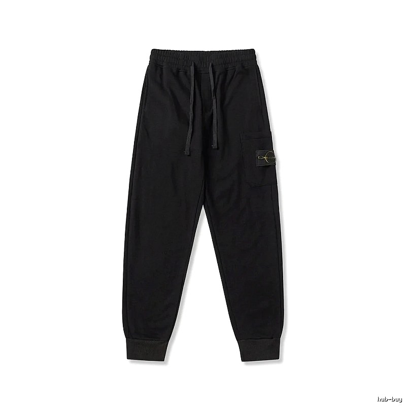 Stone Island workwear-style black sweatpants