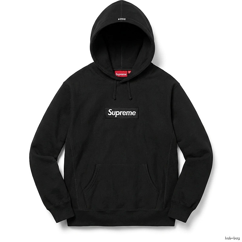 Supreme basic black hoodie