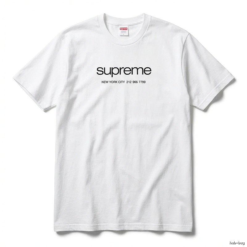 Supreme minimalist style white T-shirt