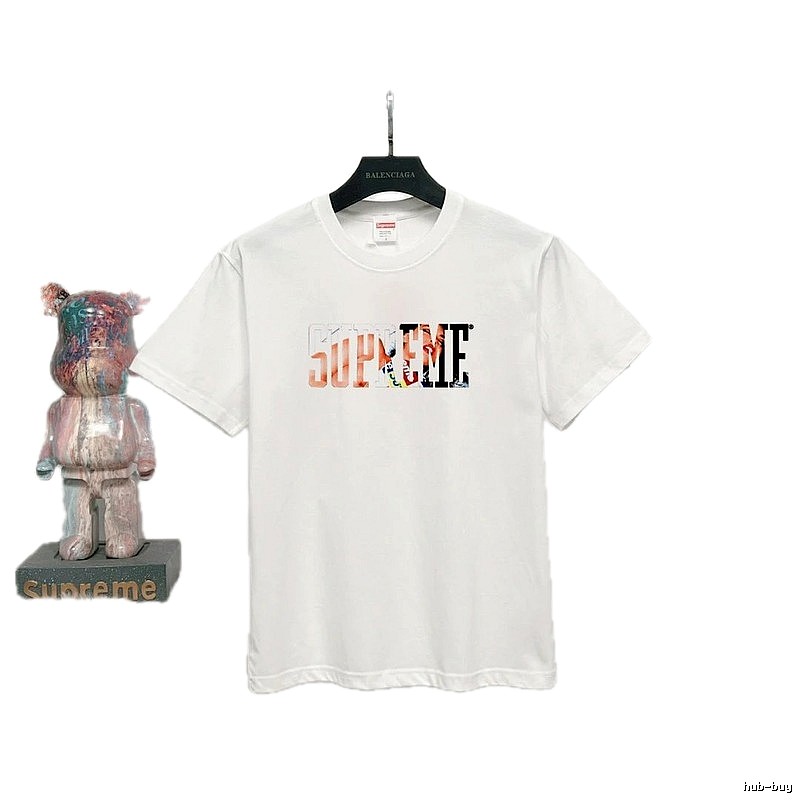Supreme Printed Street Style White Short-sleeve T-shirt
