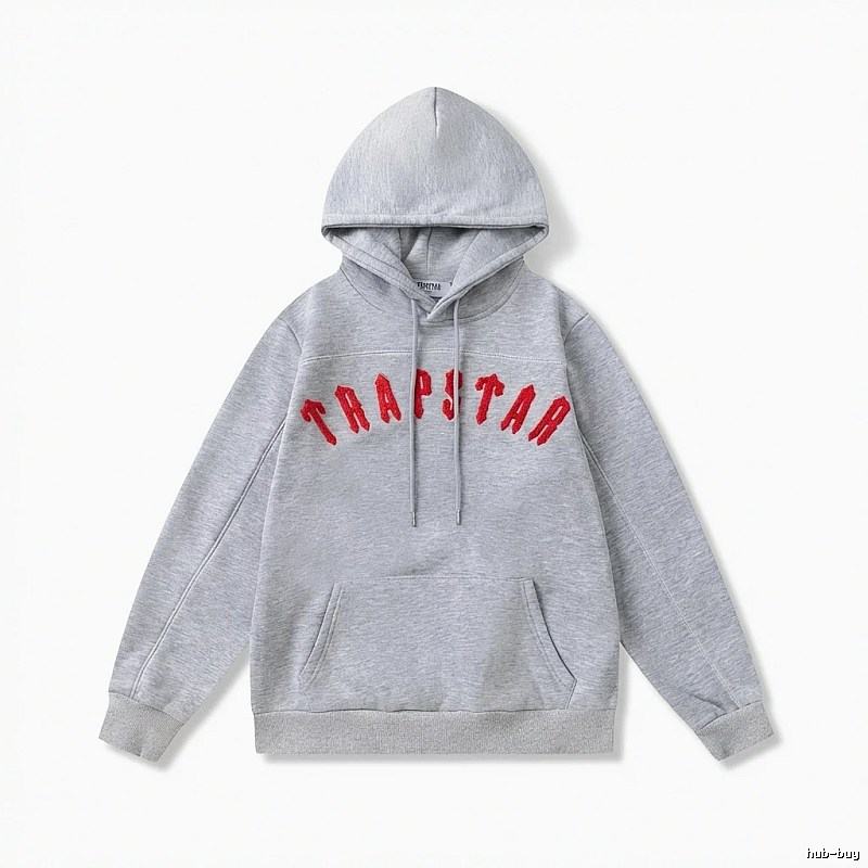 Trapstar Letter Style Grey Hoodie