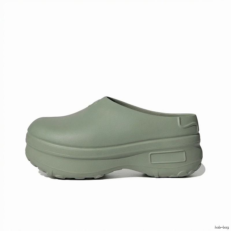 Yeezy Thick-soled Casual Style Grey-green Slippers