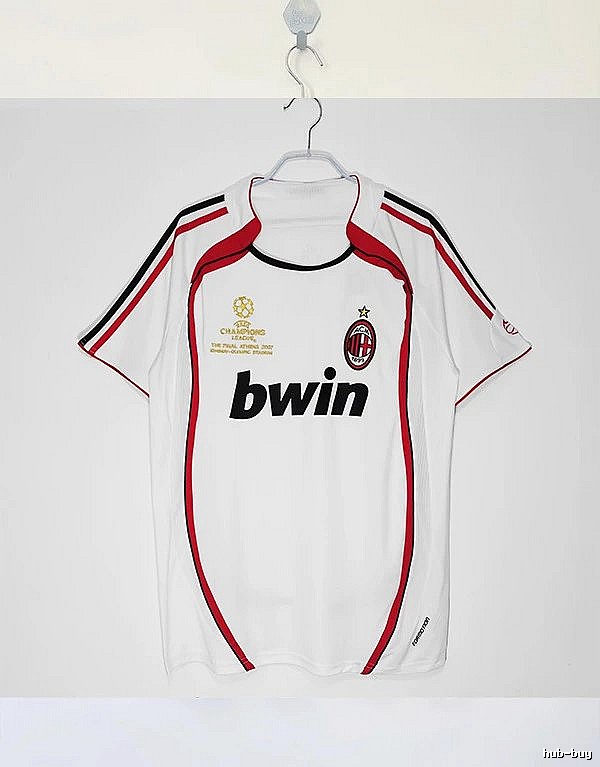 AC Milan Compact Retro soccer jersey Red Black Striped for Smart Casual Looks