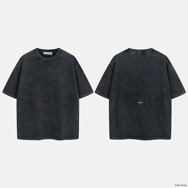 Acne Studios 2090-80 Black Style Ac908040 Stockholm Logo T-Shirt Modern Fit