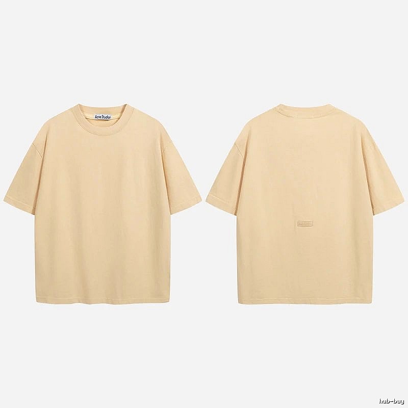 Acne Studios 2090-80 Yellow Style Ac908040 Stockholm Logo T-Shirt Match Day