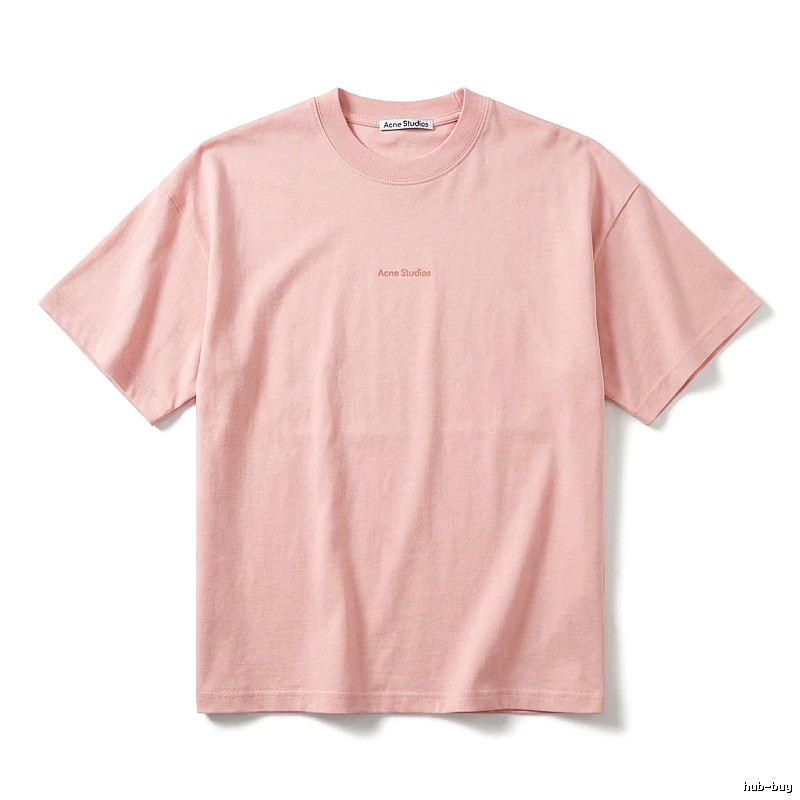 Acne Studios minimalist style pink T-shirt