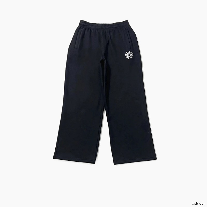 ADWYSD trendy brand loose black long trousers.