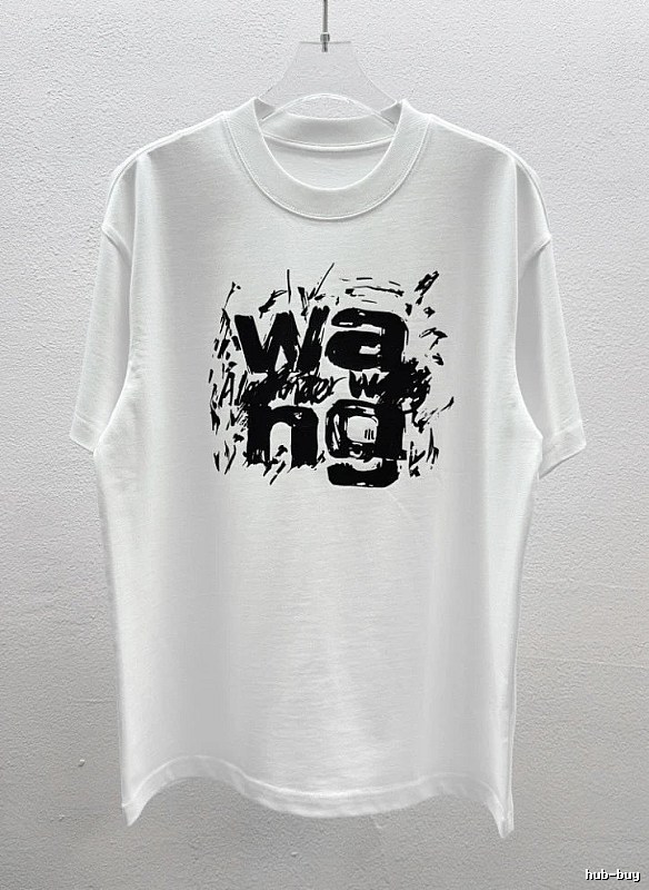Alexander Wang Graffiti Street Style White T-Shirt