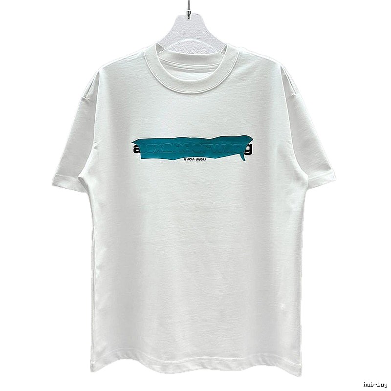 Alexander Wang Letter-Printed Streetwear White T-Shirt