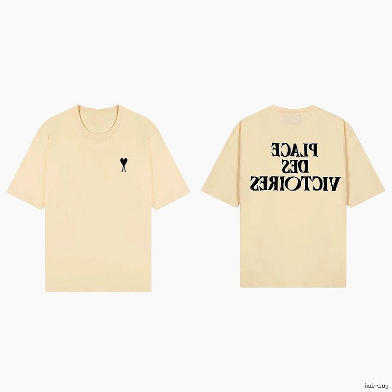 AMI Love Print Short-sleeve Shirt