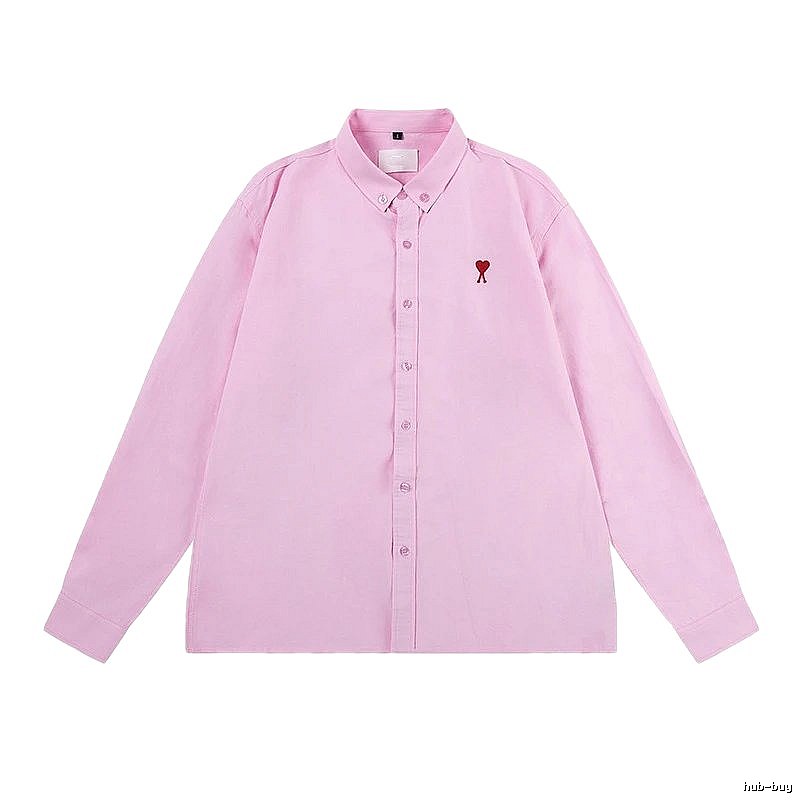 AMI Love Simple Style Pink Shirt