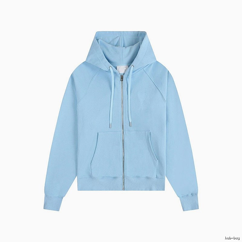 AMI minimalist style light blue sweatshirt