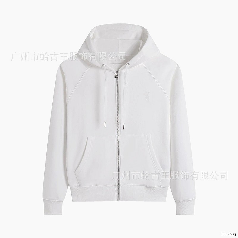AMI minimalist style white hoodie