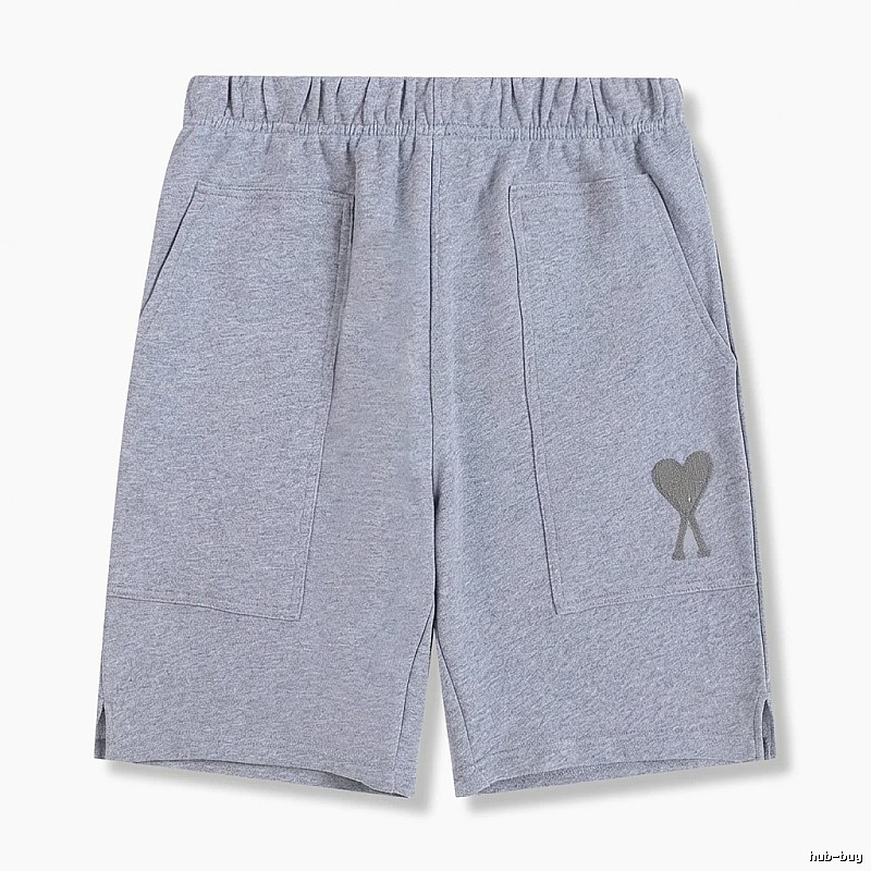 AMI pattern casual gray shorts