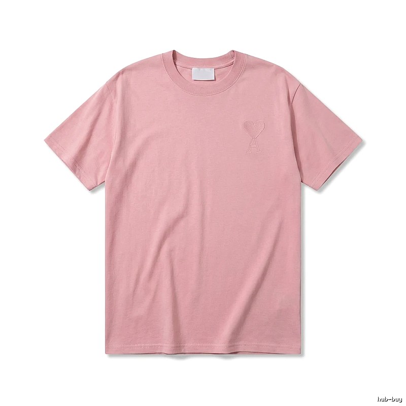 AMI simple and elegant pink T-shirt