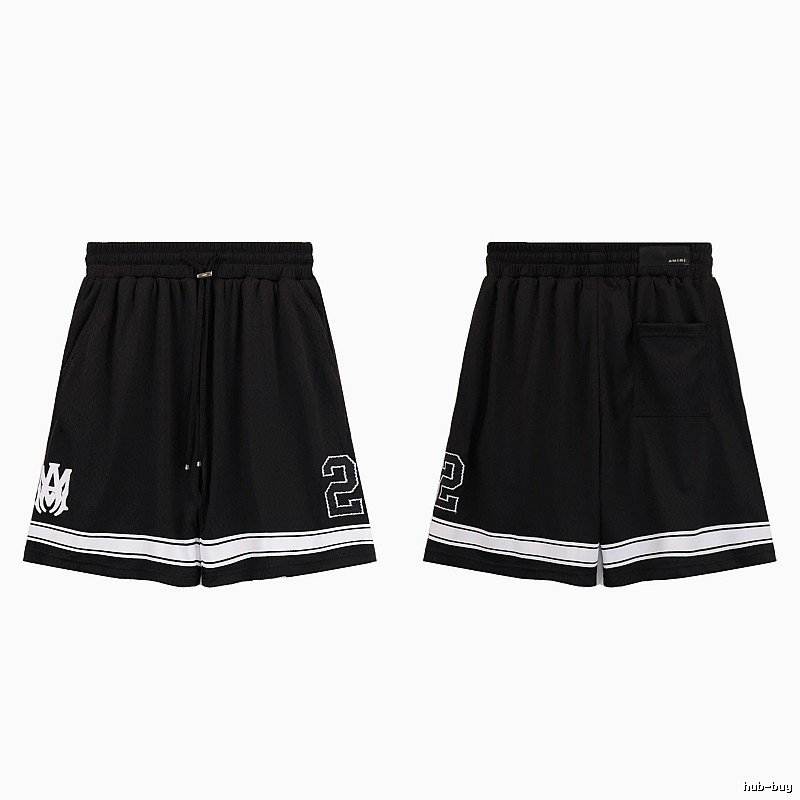 AMIRI American Basketball Style Black Athletic Shorts