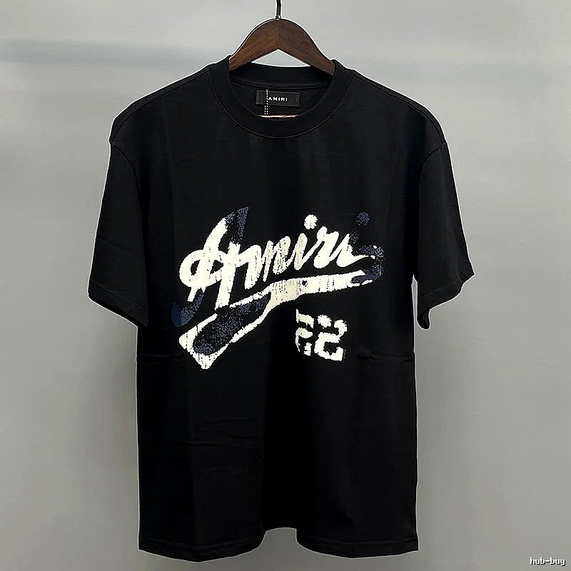 Amiri Black White Records Graphic T-Shirt Campus Look
