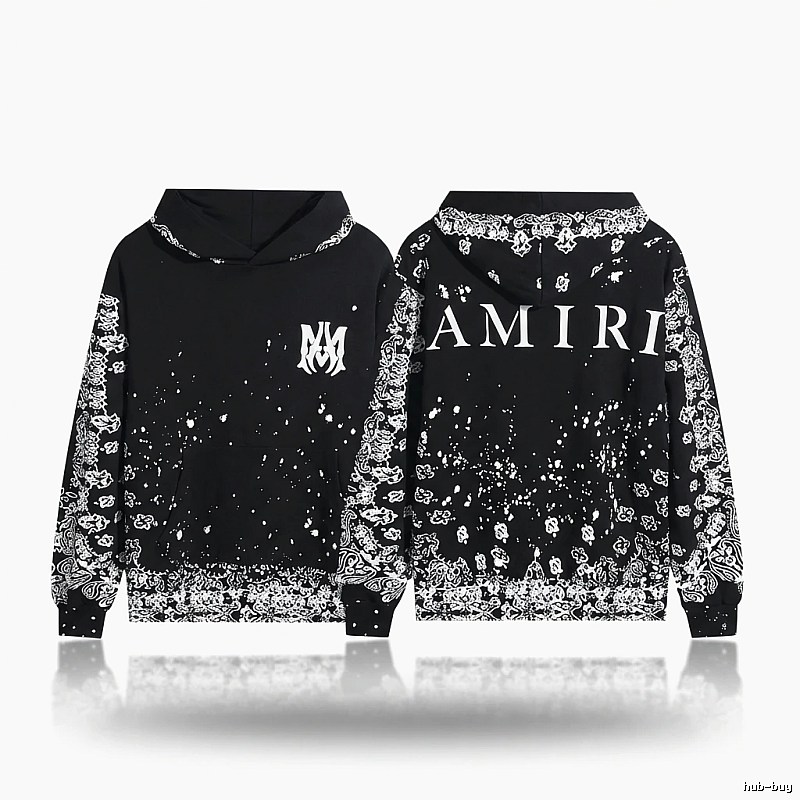 AMIRI Dark Style Cashew Flower Sweatshirt