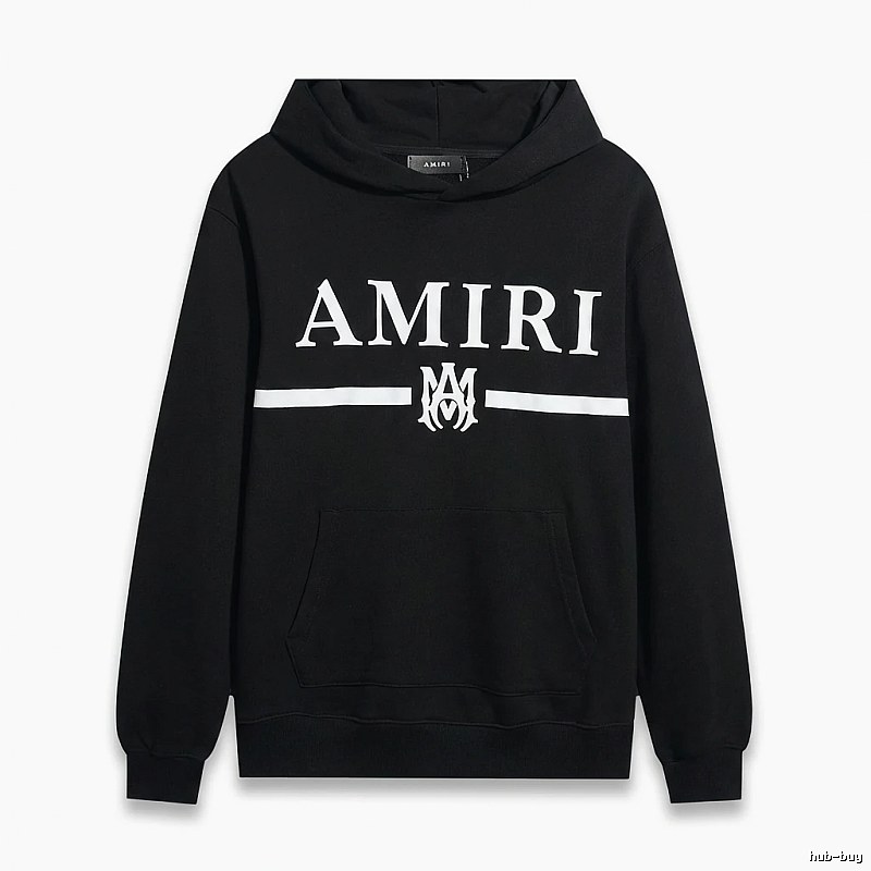 AMIRI Letter Print Black Sweatshirt