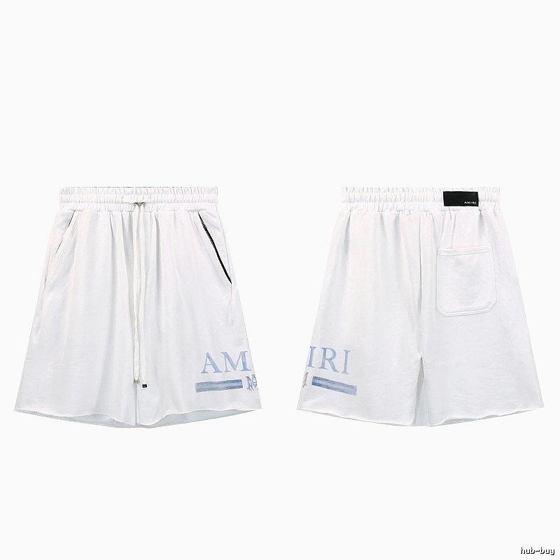 AMIRI Letter Print Street Style White Shorts
