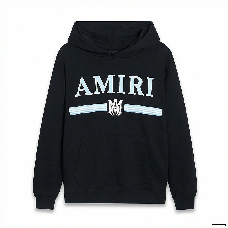 AMIRI letter-printing style black sweatshirt