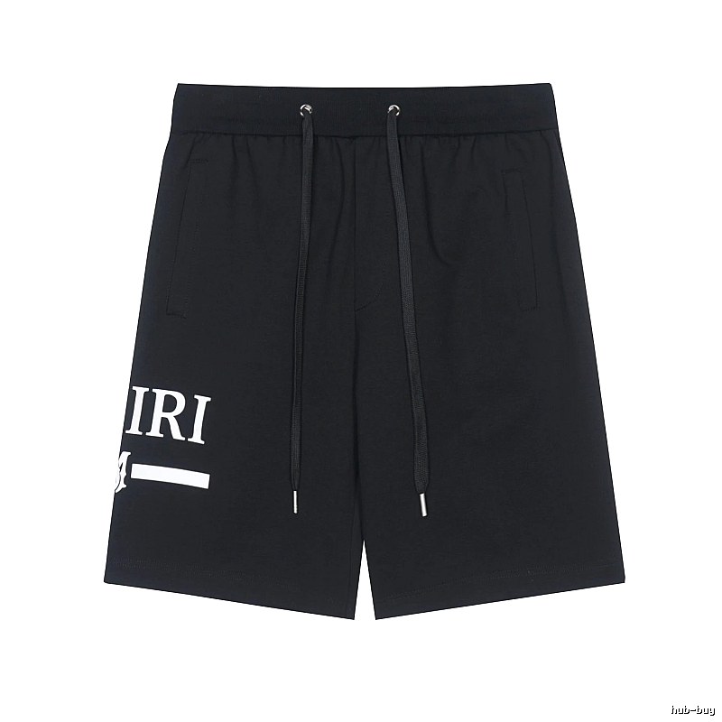 Amiri Logo Detail Logo shorts Black Casual Amiri with Relaxed Feel