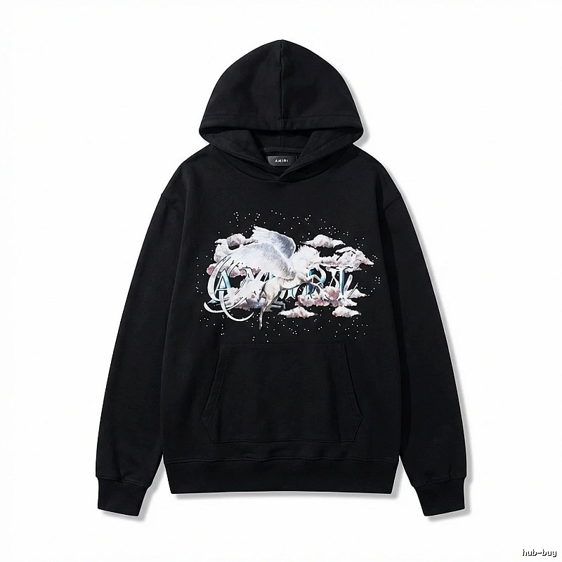 AMIRI Printed Trendy Black Sweatshirt